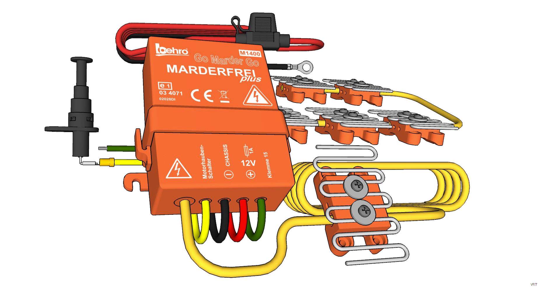 Mobiles 3in1-Hochfrequenz-Marder-Abwehrgerät, 12 - 24 kHz, 80 dB - Ihr  Elektronik-Versand in der Schweiz